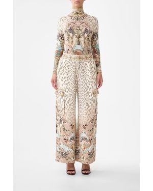 CAMILLA Utility Track Pant Aranjuez Animalia - White