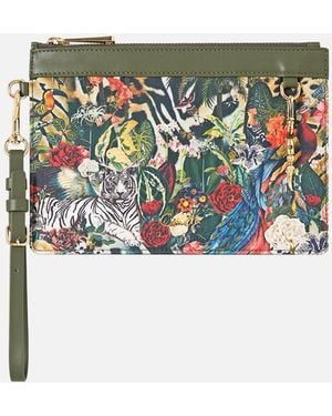 CAMILLA Clutch With Wristlet Leotigra Land - Multicolour