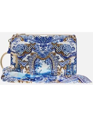 CAMILLA Ring Scarf Clutch Azul Adventures - Blue