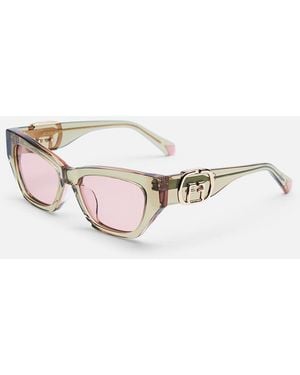 CAMILLA Access All Areas Sunglasses Tan - Green