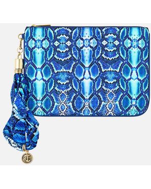 CAMILLA Scarf Clutch The Sapphire Serpent - Blue