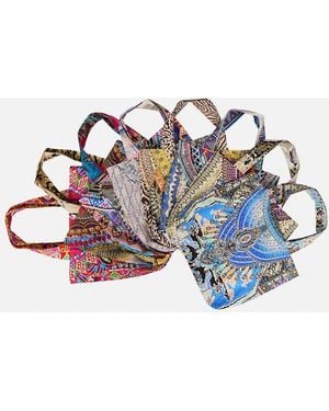 CAMILLA Unicorn Crystalised Tote Bag Multi - Blue
