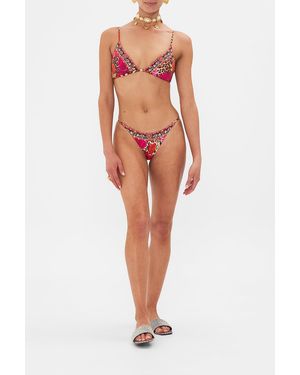 CAMILLA Dip Front Skinny Side Pant Heart Like A Wildflower - Multicolour