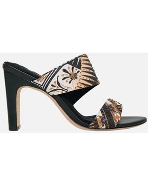 CAMILLA Pamela Asym Heel Sandal Temples Of Dendara - Black