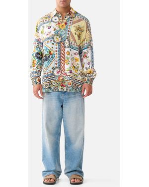 CAMILLA Long Sleeve Oversized Shirt Magic Of The Mercado - Multicolour