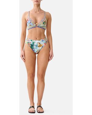 CAMILLA Mid Rise Bikini Bottom Verses - Blue