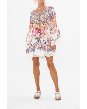 CAMILLA A Line Frill Dress Dutch Is Life - Red