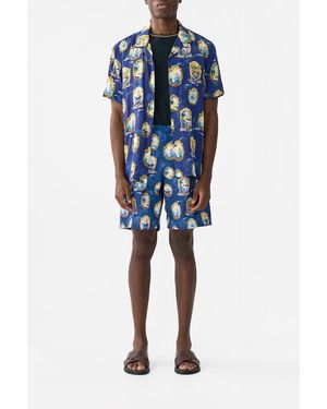 CAMILLA Mid Length Trail Short Song Of Saint Anthony - Blue