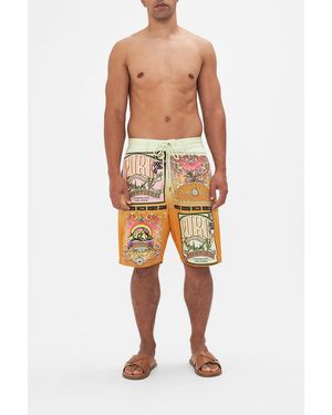 CAMILLA Mid Length Walk Short Lets Chase Rainbows - Orange