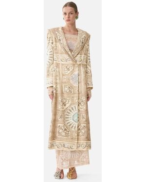 CAMILLA Long Coat With Hood A Beloved Boudoir - Natural