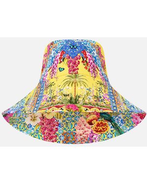 CAMILLA Wide Brim Bucket Hat Sultanahmet Summer - White