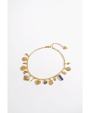 CAMILLA Bohemian Babylon Charm Necklace - White
