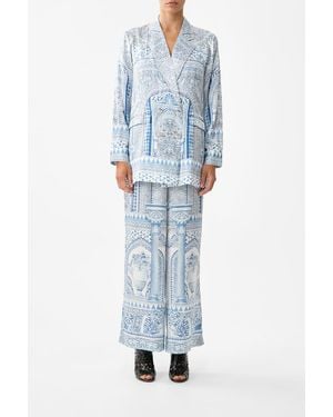 CAMILLA Double Breasted Soft Jacket The Hum Of The Alhambra - Blue