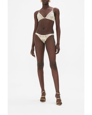 CAMILLA Pant With Side Bands Ivory Tower Tales - Multicolour