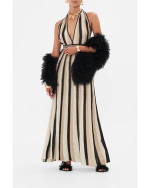 CAMILLA Halter Neck Knit Dress Soul Of A Star Gazer - Black