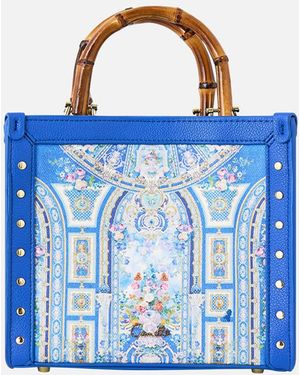CAMILLA Mini East West Tote Ottoman Opulence - Blue