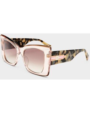 CAMILLA Where's My Valet Sunglasses Crystal Rose Crystal Chocolate - Pink