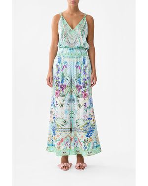 CAMILLA Shirred Waist Pant Sunrise - Blue