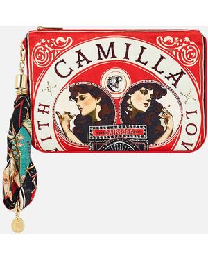 CAMILLA Scarf Clutch High Class Hookah - Red
