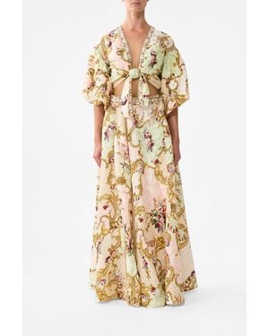 CAMILLA Maxi Wrap Skirt The Queens Quarters - Metallic
