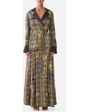 CAMILLA Pyjama Suit Jacket Animals - Green