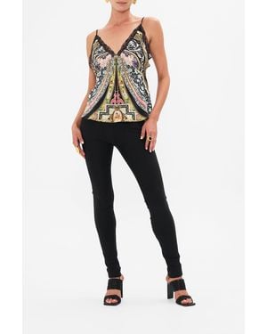 CAMILLA Lace Edge Cami Florence Field Day - Black