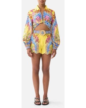 CAMILLA Tuck Front Short Sultanahmet Summer - White