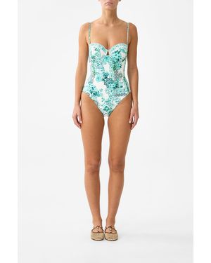 CAMILLA Underwire Moulded Cup One Piece Balearic Bebé - Blue