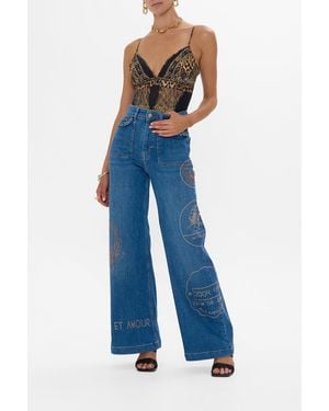 CAMILLA Jenna Soul Seeker High Waisted Flare - Blue