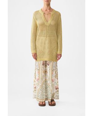 CAMILLA Pointelle Tunic Ottoman Dynasty - Metallic