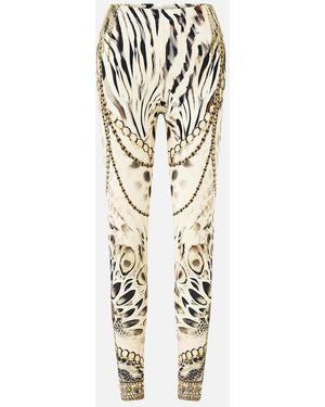 CAMILLA Leggings Lady Lionheart - White