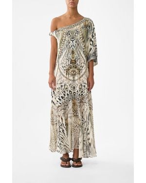 CAMILLA Twisted One Shoulder Dress Lady Lionheart - White