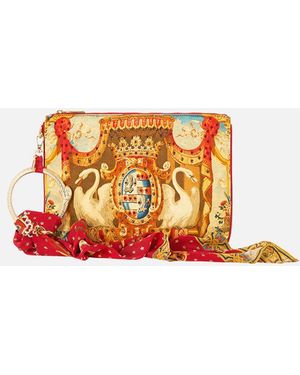 CAMILLA Ring Scarf Clutch Life's Rich Tapestry - White