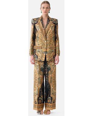 CAMILLA Jacket With Pocket Detail Museum Memoirs - Metallic