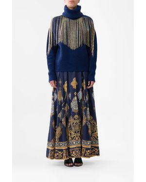 CAMILLA Roll Neck Jumper The Imperial Gate - Blue