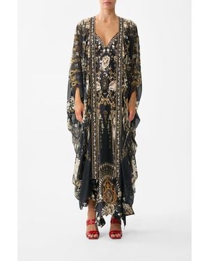 CAMILLA Layer With Centre Back Panel Flamenco Folklore - Black