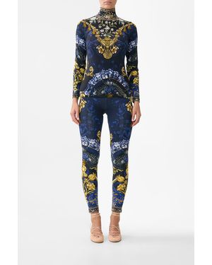 CAMILLA Jersey Turtleneck Notes From The Room - Blue