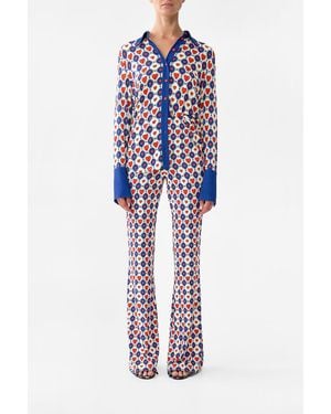 CAMILLA Jersey Flare Pant - Blue