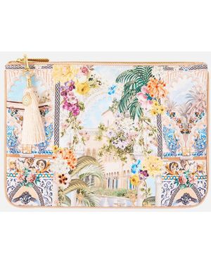 CAMILLA Small Canvas Clutch The Architects Of Alcázar - Multicolour