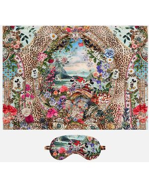 CAMILLA Eye Mask And Pillow Set Mickey Takes A Trip - White