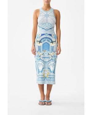 CAMILLA Jersey Tank Dress De Nada Granada - Blue