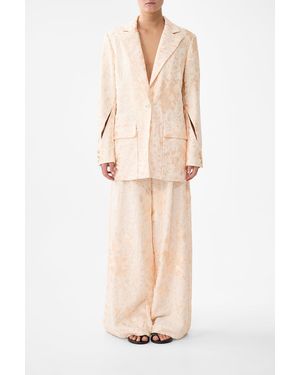 CAMILLA Jacket With Sleeve Cut Out Detail Twilight - Natural