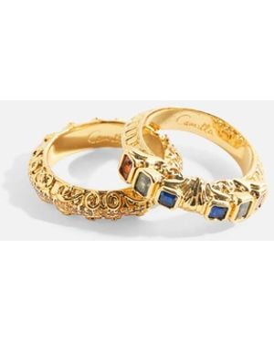 CAMILLA Palais Aetheria Ring Stack - White