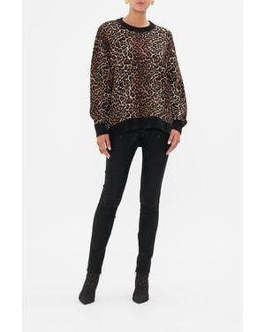 CAMILLA Crew Neck Oversized Knit Amsterglam - Black