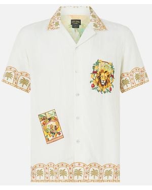 CAMILLA Short Sleeve Camp Collared Shirt Va Va Vintage - Multicolour