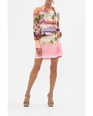 CAMILLA Mini Shirt Dress Millas Got Mail - Red