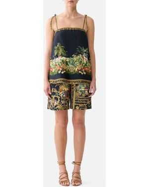 CAMILLA Longline Short Palace Zoology - Black