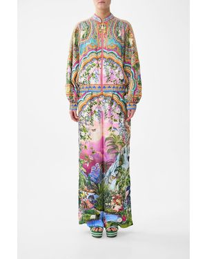CAMILLA Bomber Jacket With Shirred Cuff Turkish Delight - White