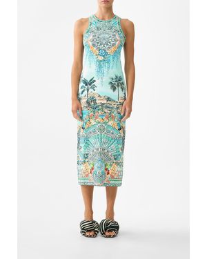 CAMILLA Jersey Tank Dress Balearic Bebé - Blue