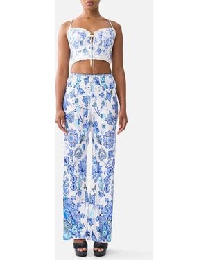 CAMILLA Gathered Bralette All About That Lace - Blue